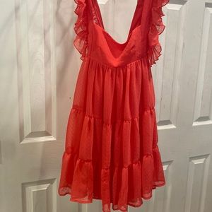 Red Coral Lucy in the Sky Dress